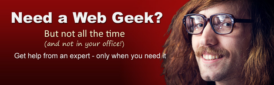 Need a Geek to manage your website