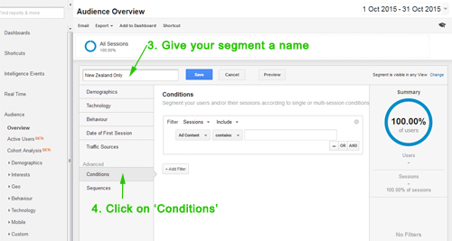 analytics segments3